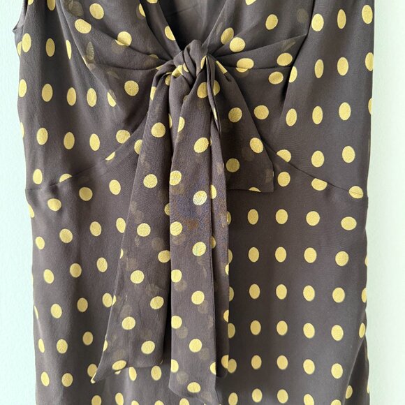 Rare Vintage 100% Silk, Made in Italy Moschino Cheap & Chic Polkadot Dress - Picture 5 of 9